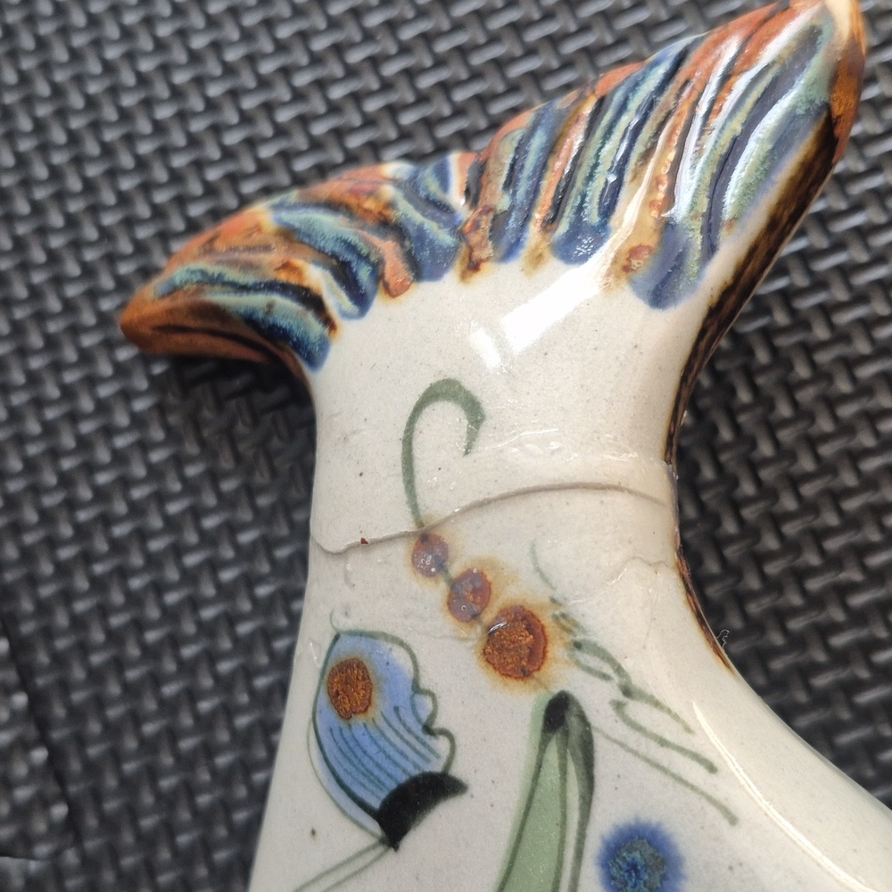 Ken Edwards Mexican Folk Art Ceramic Fish - set of 2 - Picture 10 of 14
